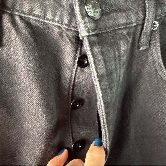 NWOT Rag & Bone Alex High-Rise Straight-Leg Jeans Black Denim Women’s Size 31 - Picture 8 of 14